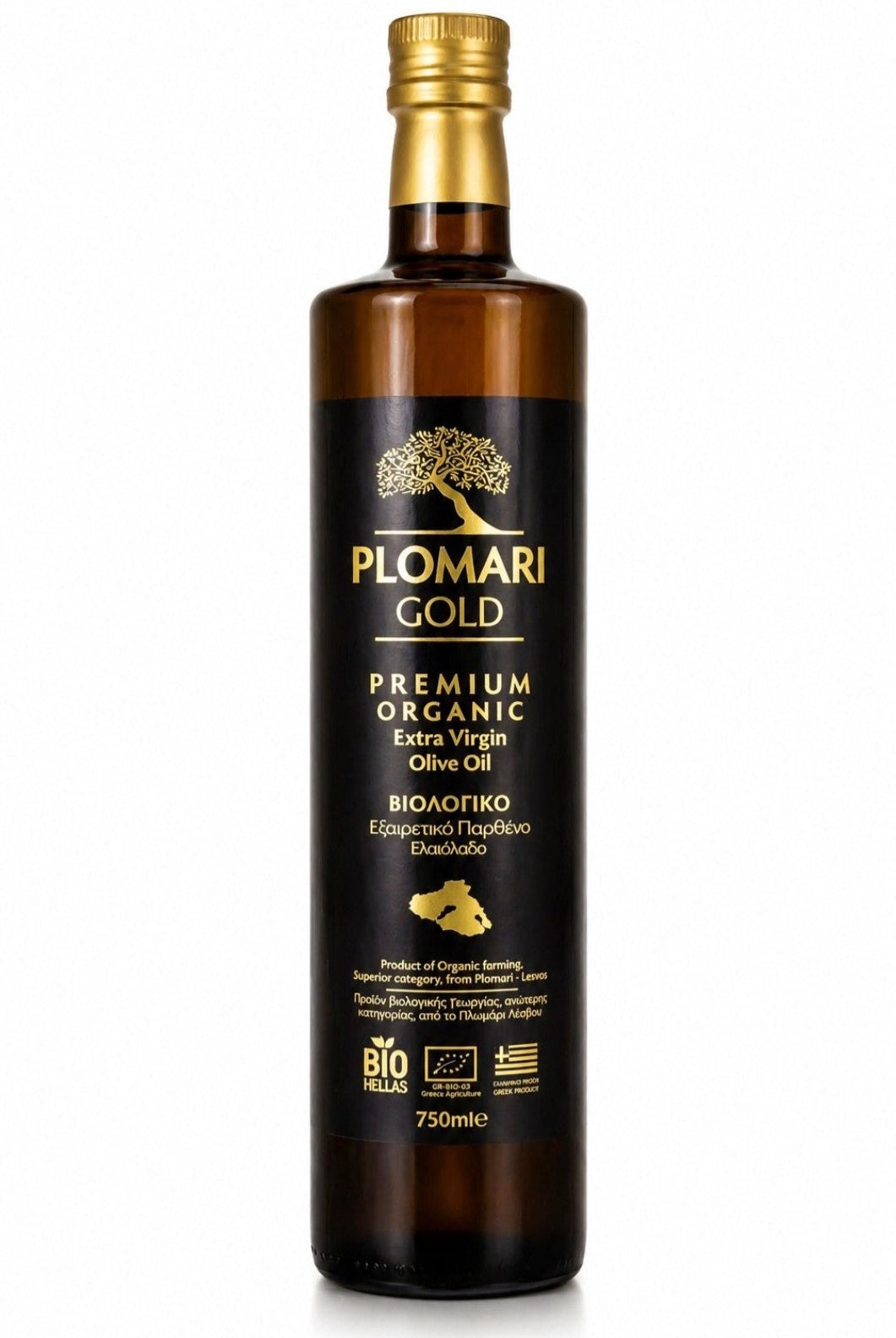 Organic extra virgin olive oil from Lesbos 0.75 L